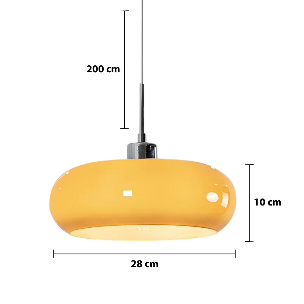 Geometrische Pendelleuchte im Bauhaus-Stil