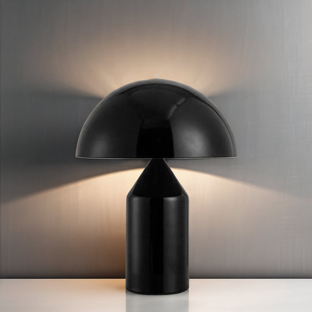 Zephano Messing-Tischlampe im Mid-Century-Stil