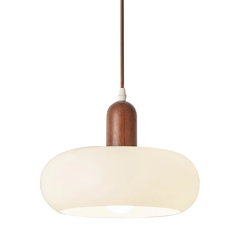 Skandinavische Pendelleuchte in Creme