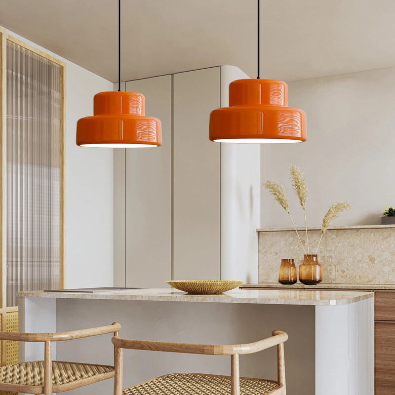 Bauhaus Orange Hängelampe – Purry Home
