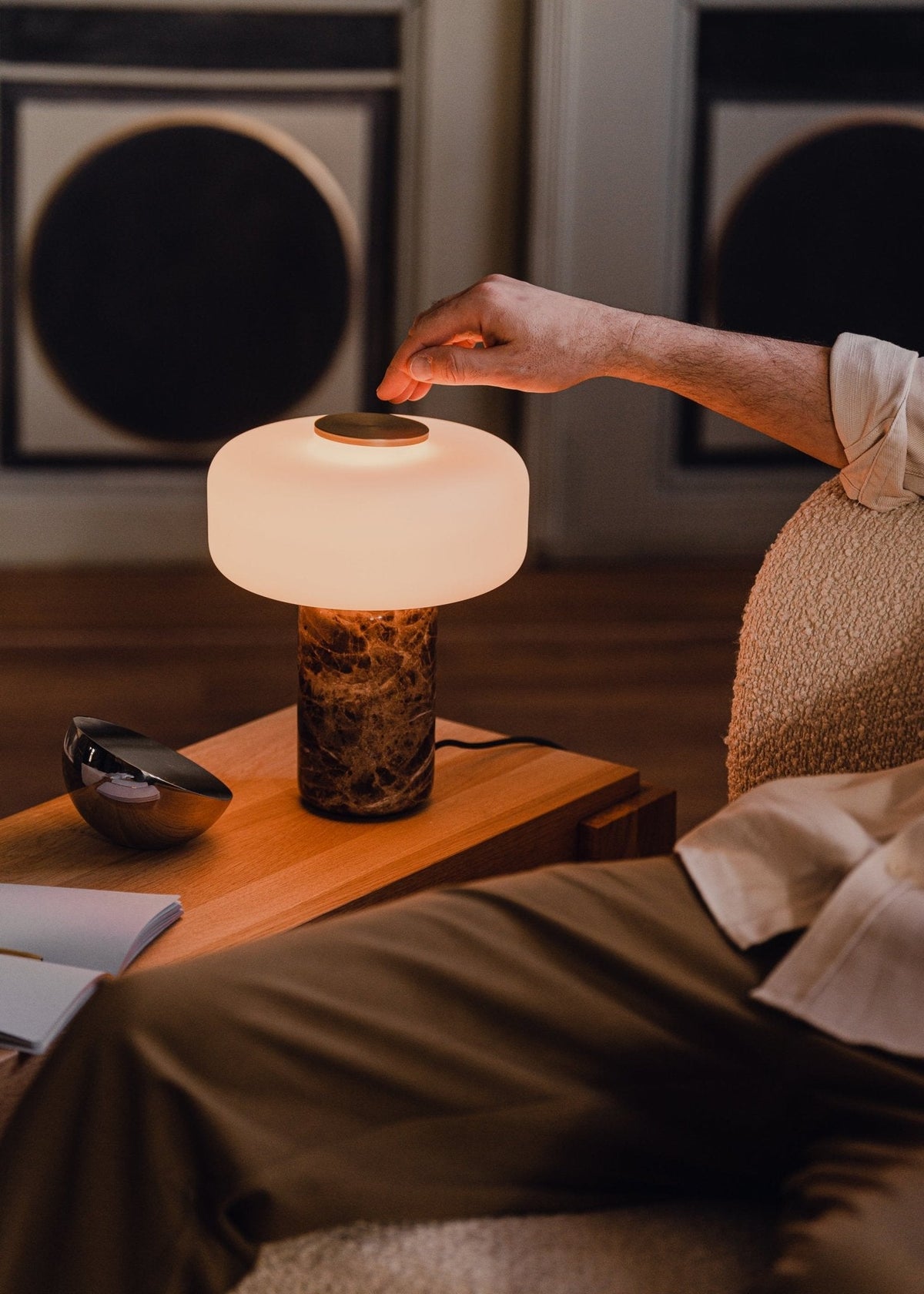 Wintero Nordische Marmor-Tischlampe