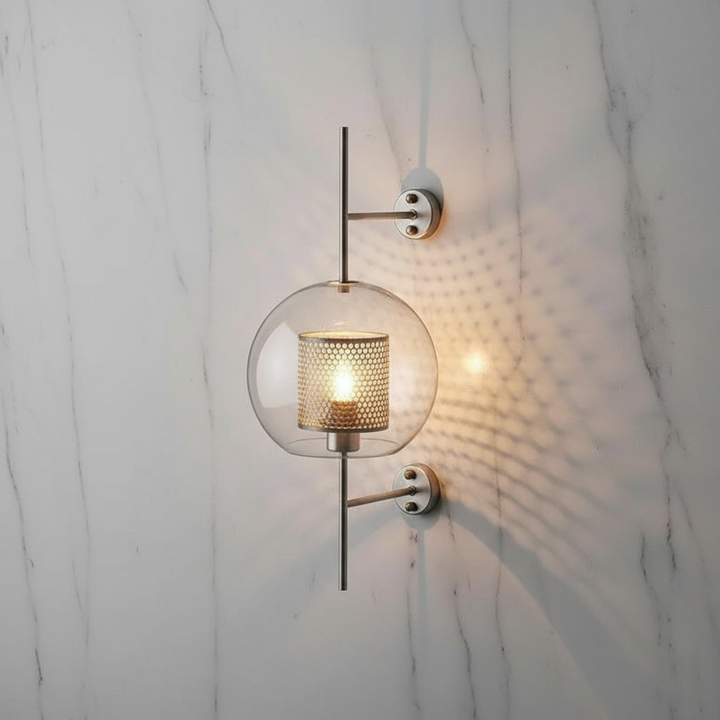 Serenova Retro-Glas-Wandleuchte