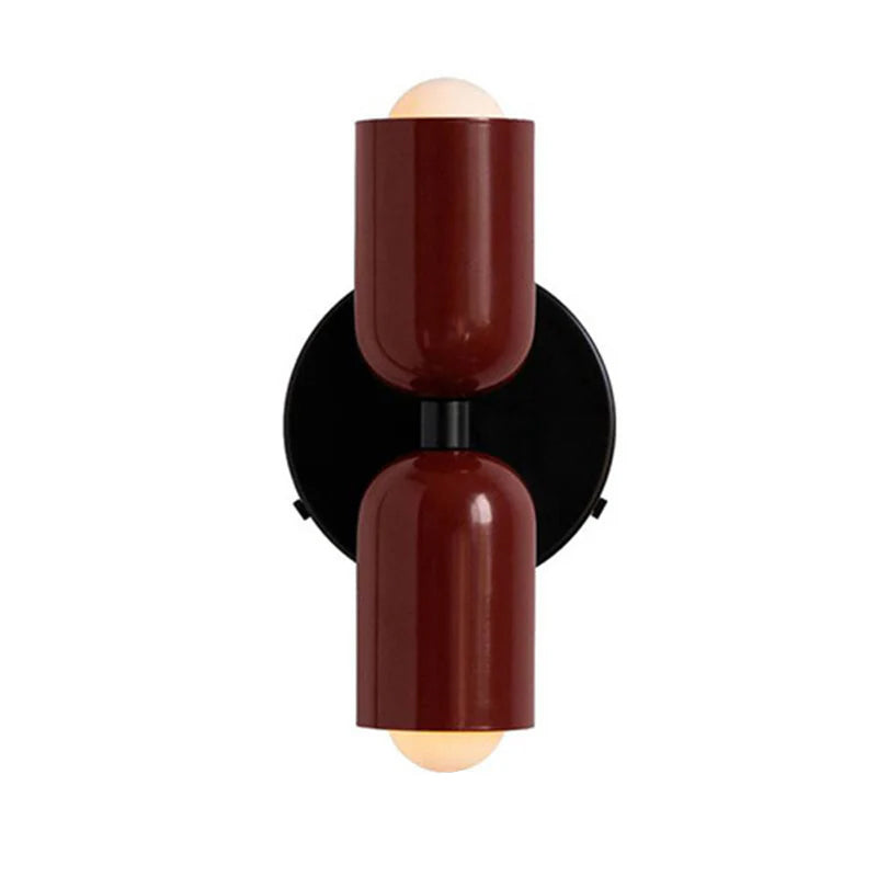 Industrielle Doppelkopf-Wandlampe