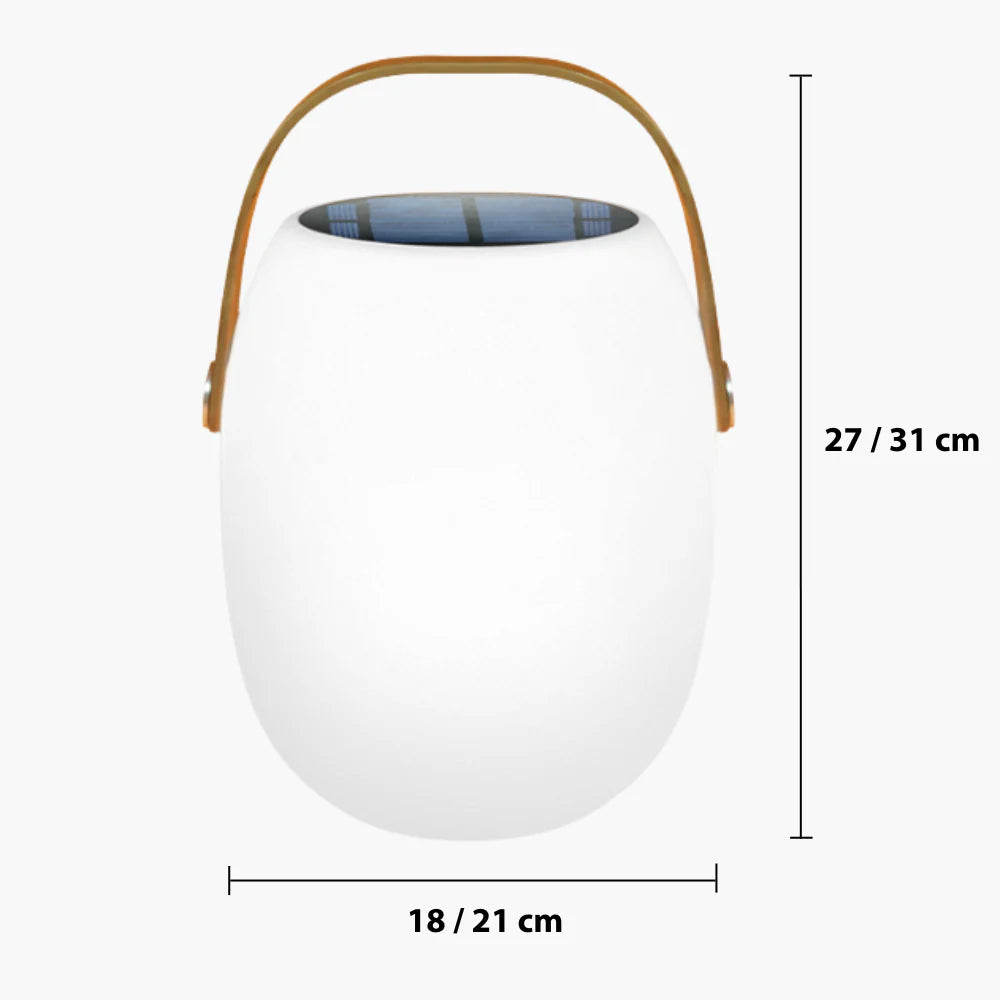 Tragbare Solarlampe für die Terrasse