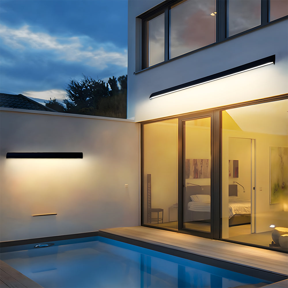 Outdoor wasserdichte LED-Gartenwandleuchte mit Streifenlicht
