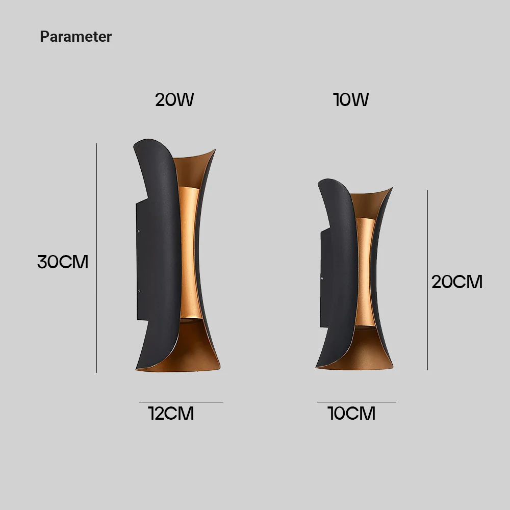 Outdoor wasserdichte LED-Wandlampe