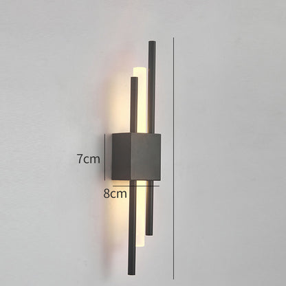 Moderne senkrechte LED-Wandlampe
