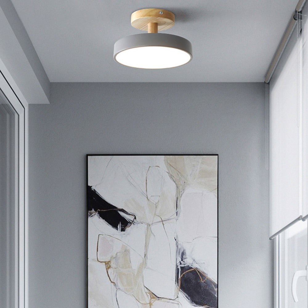 Runde Eisen-LED-Deckenleuchte