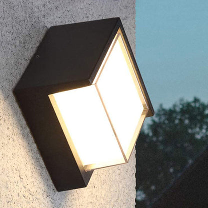 Geometrische LED-Außenwandleuchte