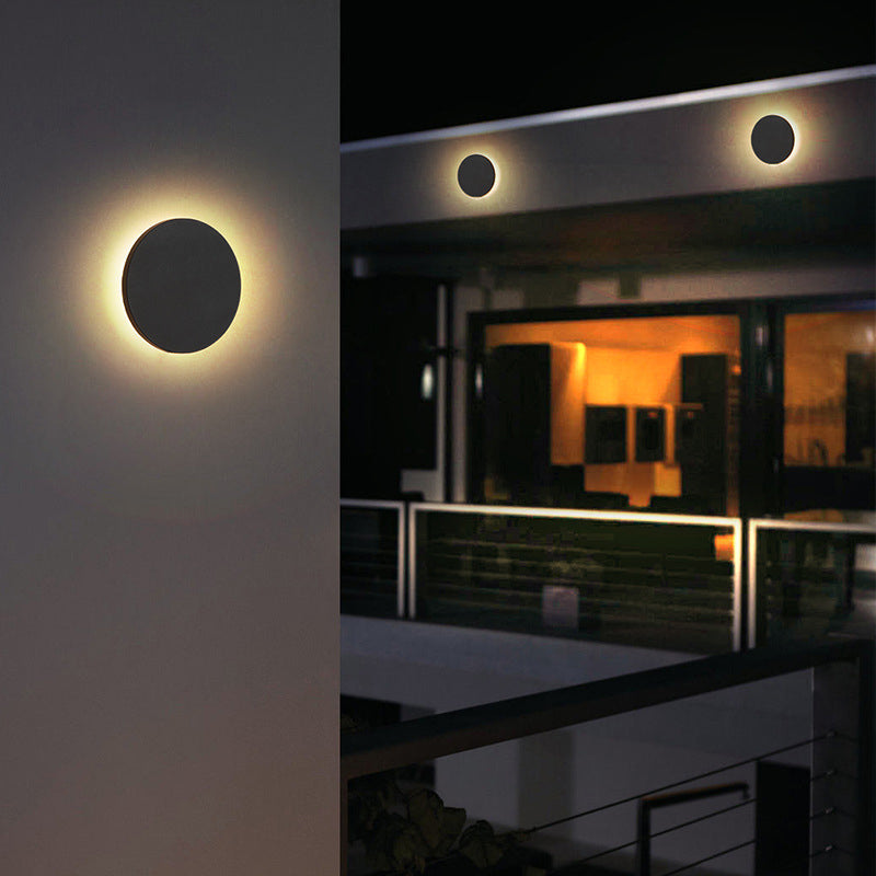 Moderne geometrische LED-Außenwandleuchte