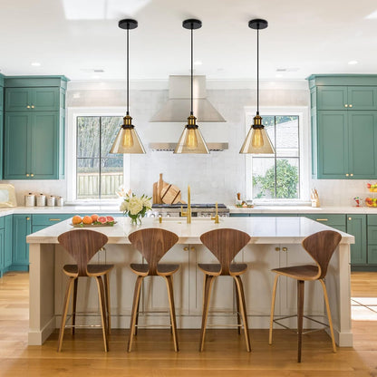 Transparente hängende Nachttischlampe