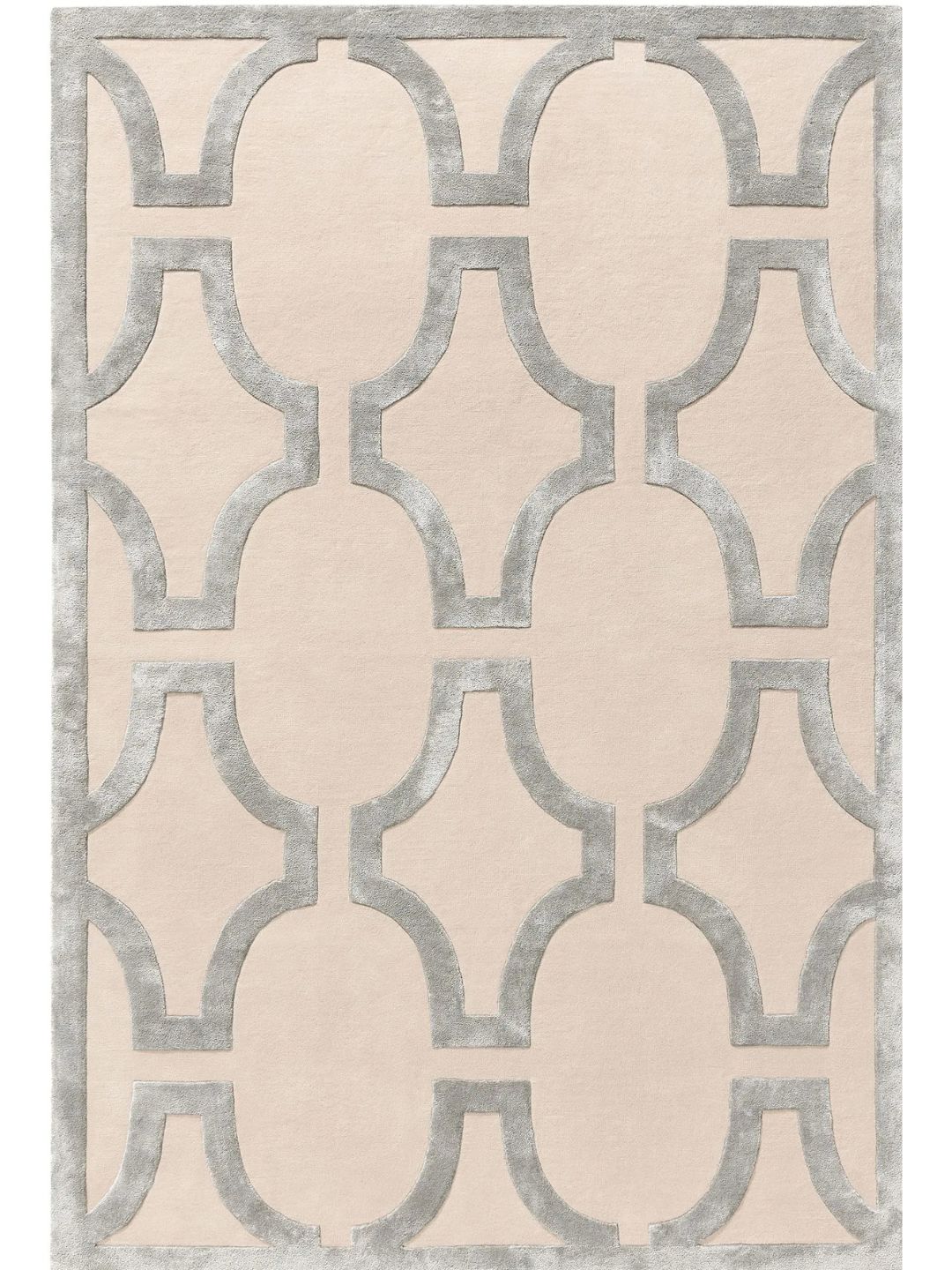 Cremefarbener Wollteppich Wohnzimmerdesign