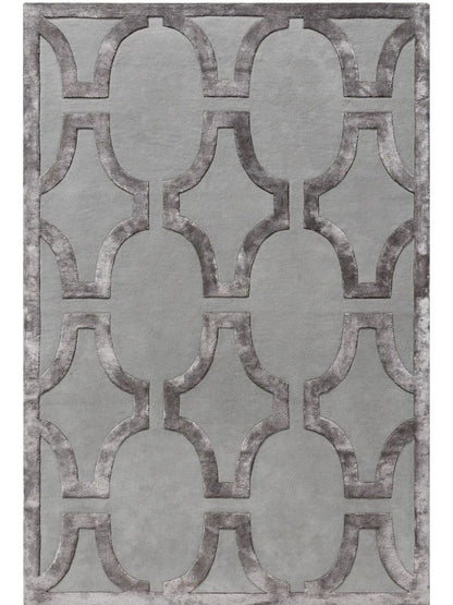 Cremefarbener Wollteppich Wohnzimmerdesign