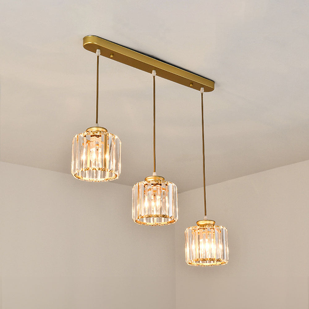 Mehrfachleuchte Kristallinsel Hängeleuchte