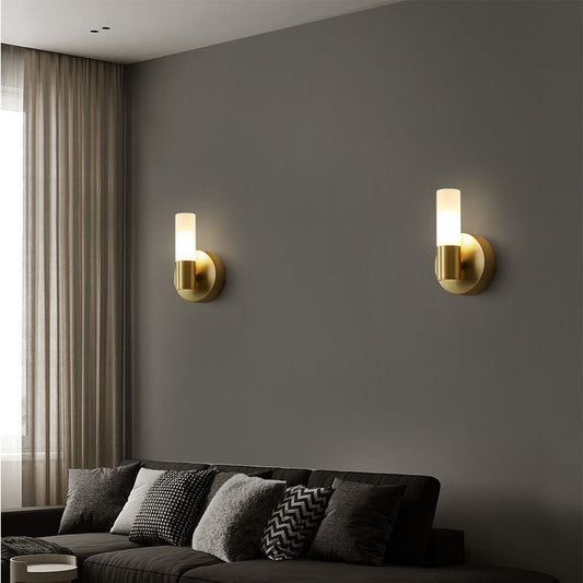 Moderne goldene LED-Wandleuchte