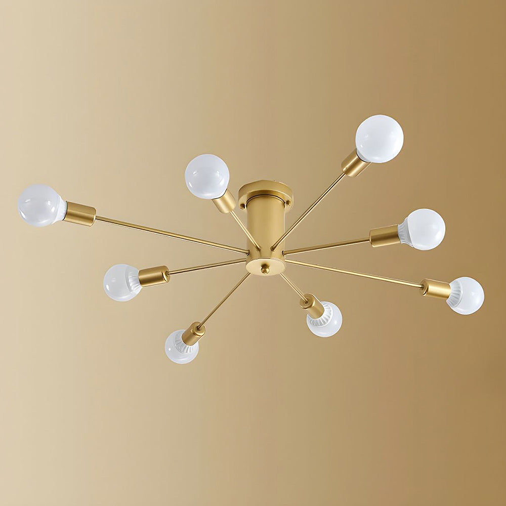 Goldener Eisen-Schlafzimmer-Kronleuchter