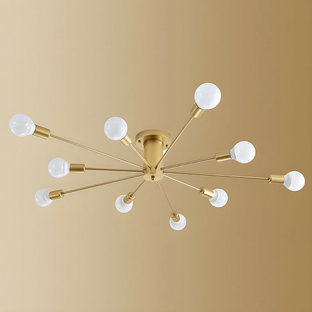 Goldener Eisen-Schlafzimmer-Kronleuchter