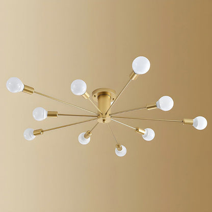 Goldener Eisen-Schlafzimmer-Kronleuchter