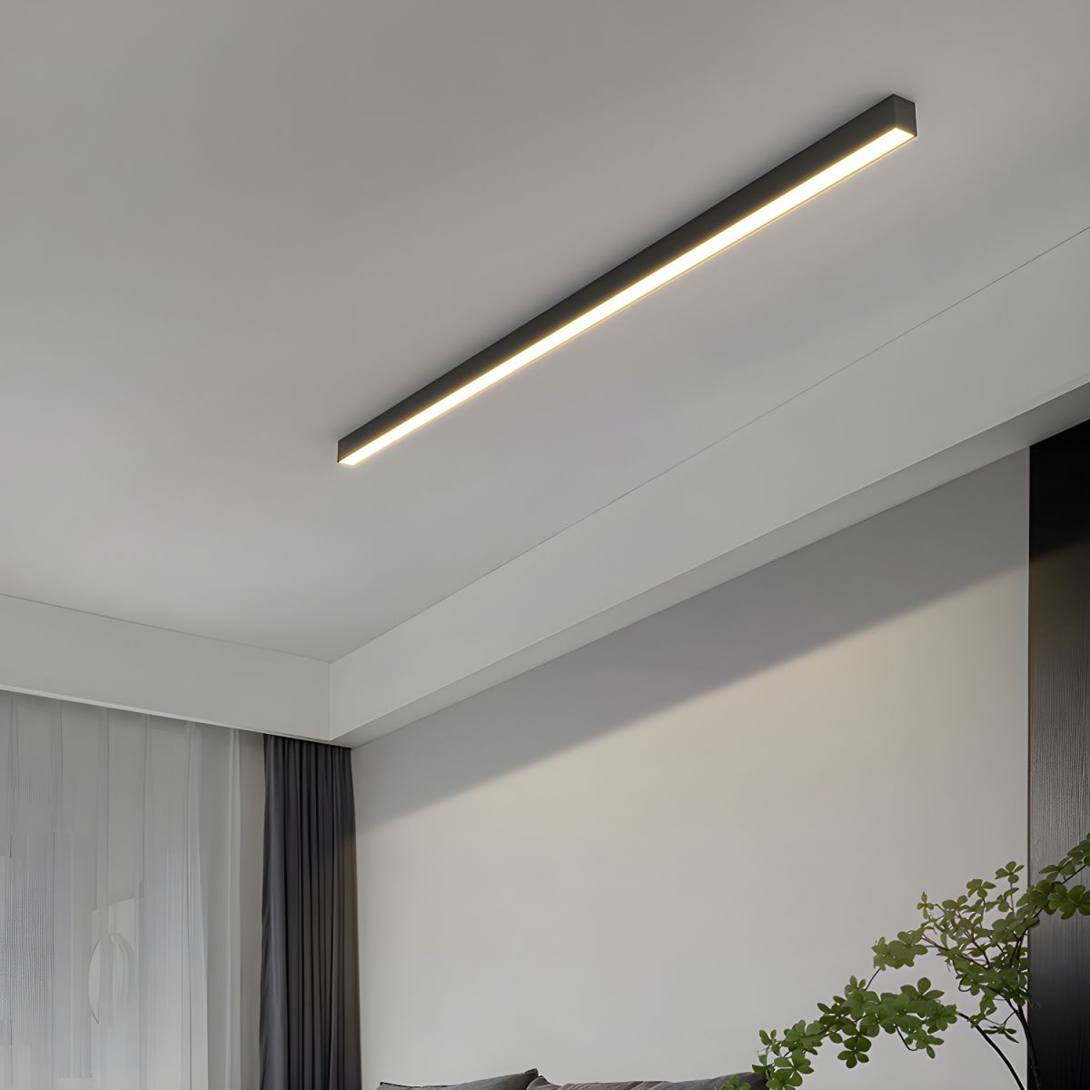 Minimalistische lineare LED-Deckenleuchte