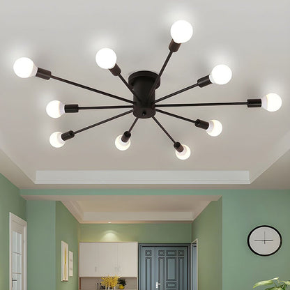 Goldener Eisen-Schlafzimmer-Kronleuchter