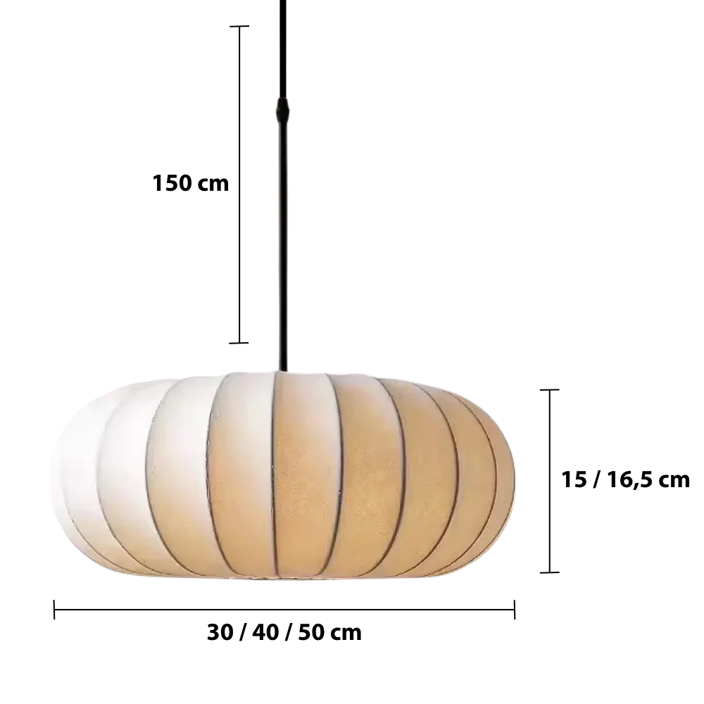 Elegante Seidenpendelleuchten