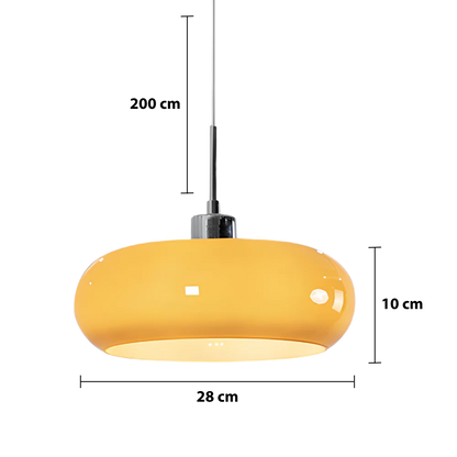 Geometrische Pendelleuchte im Bauhaus-Stil