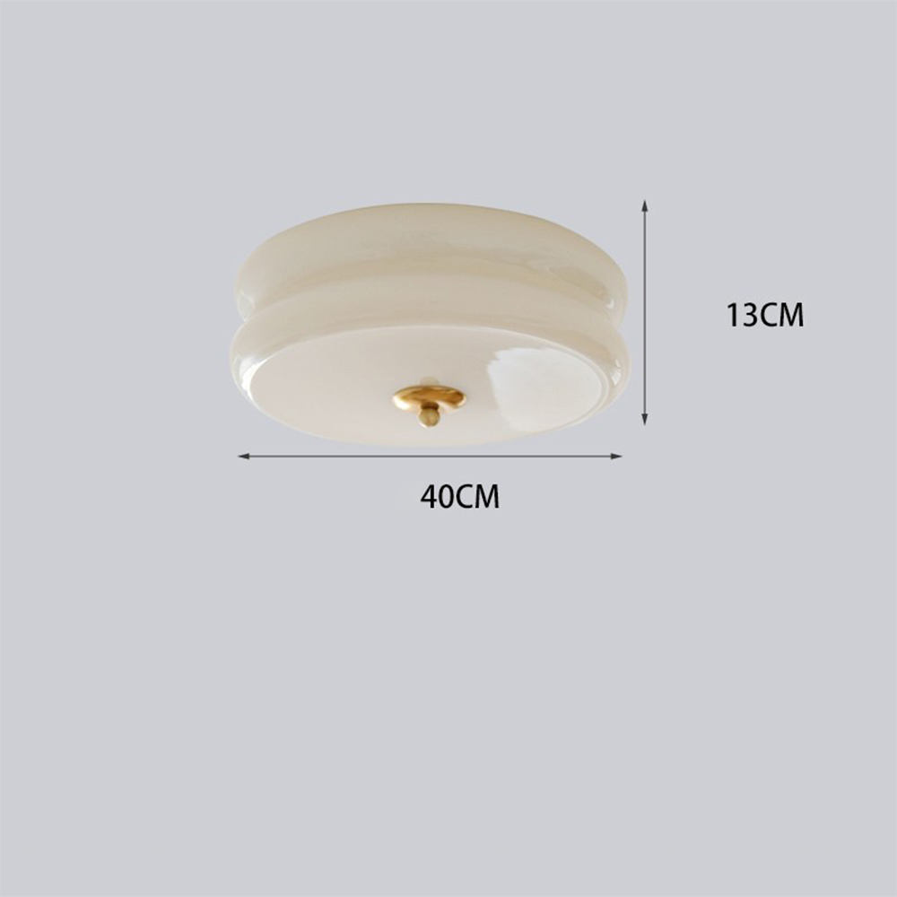 Deckenleuchte im Art-Déco-Stil in Cremeton