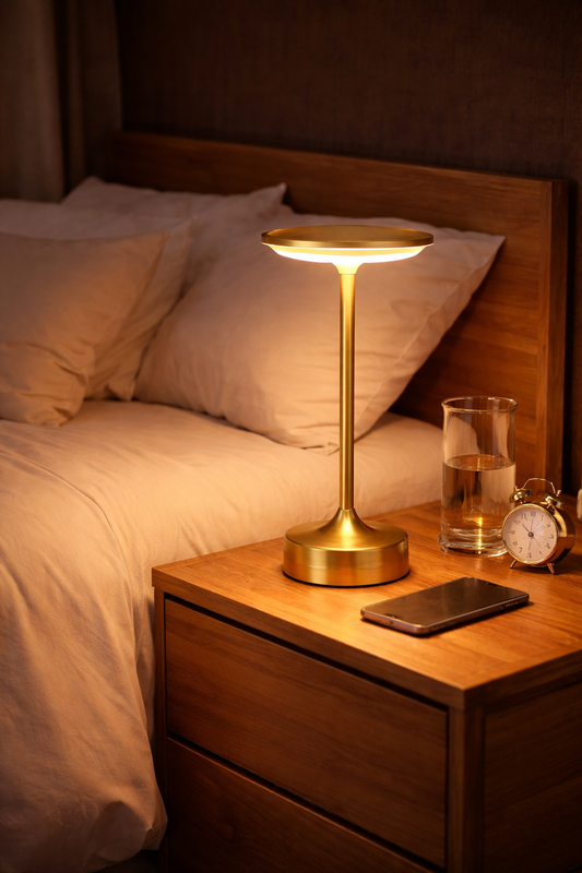 Moderne wiederaufladbare LED-Tischlampe