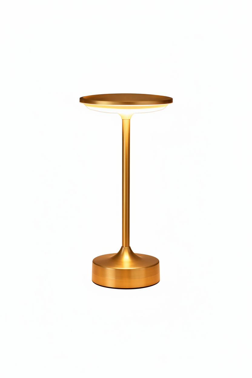 Amberlin Art-déco-Messing-Tischlampe