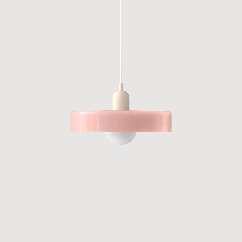 Bunte Bauhaus-Glas-Hängeleuchte