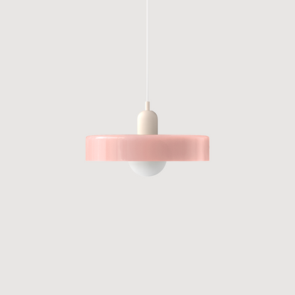 Bunte Bauhaus-Glas-Hängeleuchte