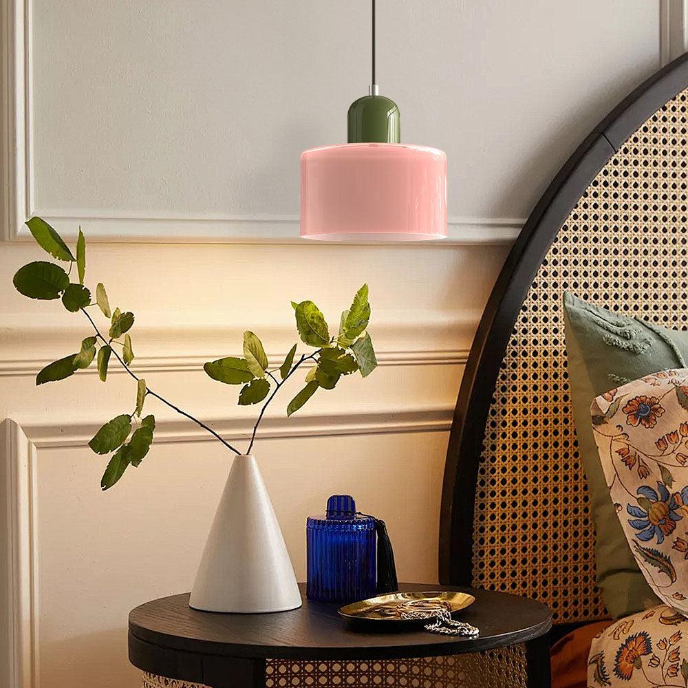 Schlanke Glas-Hängeleuchte