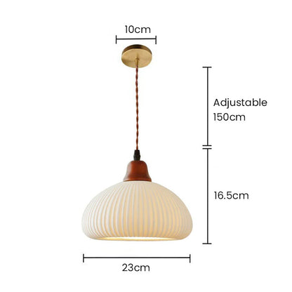 Handgefertigte weiße Keramiklampe