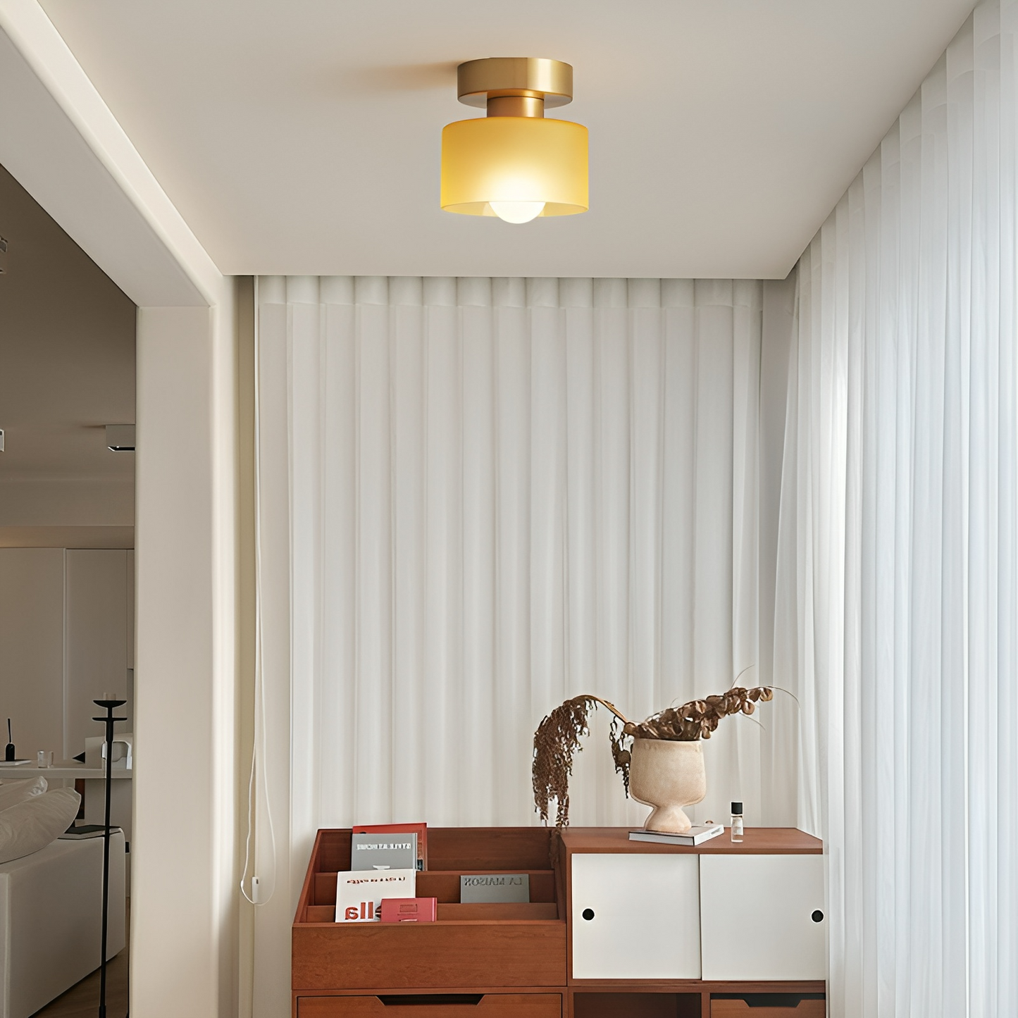 Moderner Deckenstrahler im Bauhaus-Stil