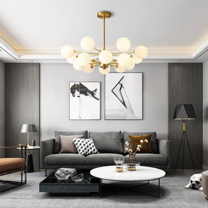 Goldene minimalistische Deckenleuchte