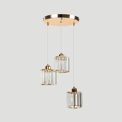 Mehrfachleuchte Kristallinsel Hängeleuchte