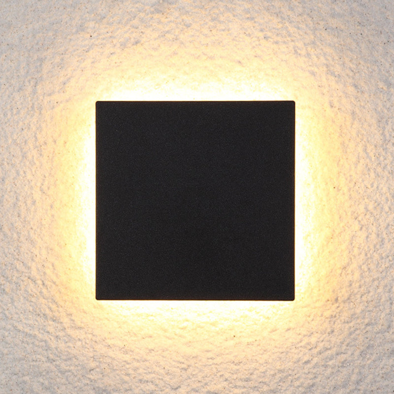 Moderne geometrische LED-Außenwandleuchte
