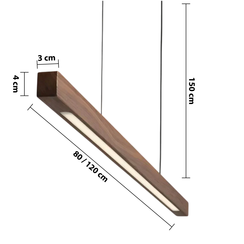 Moderne skandinavische Holz-Pendelleuchte
