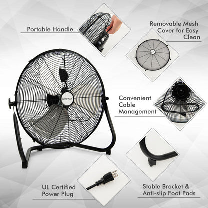 20-Zoll Hochgeschwindigkeits-Industriebodenventilator