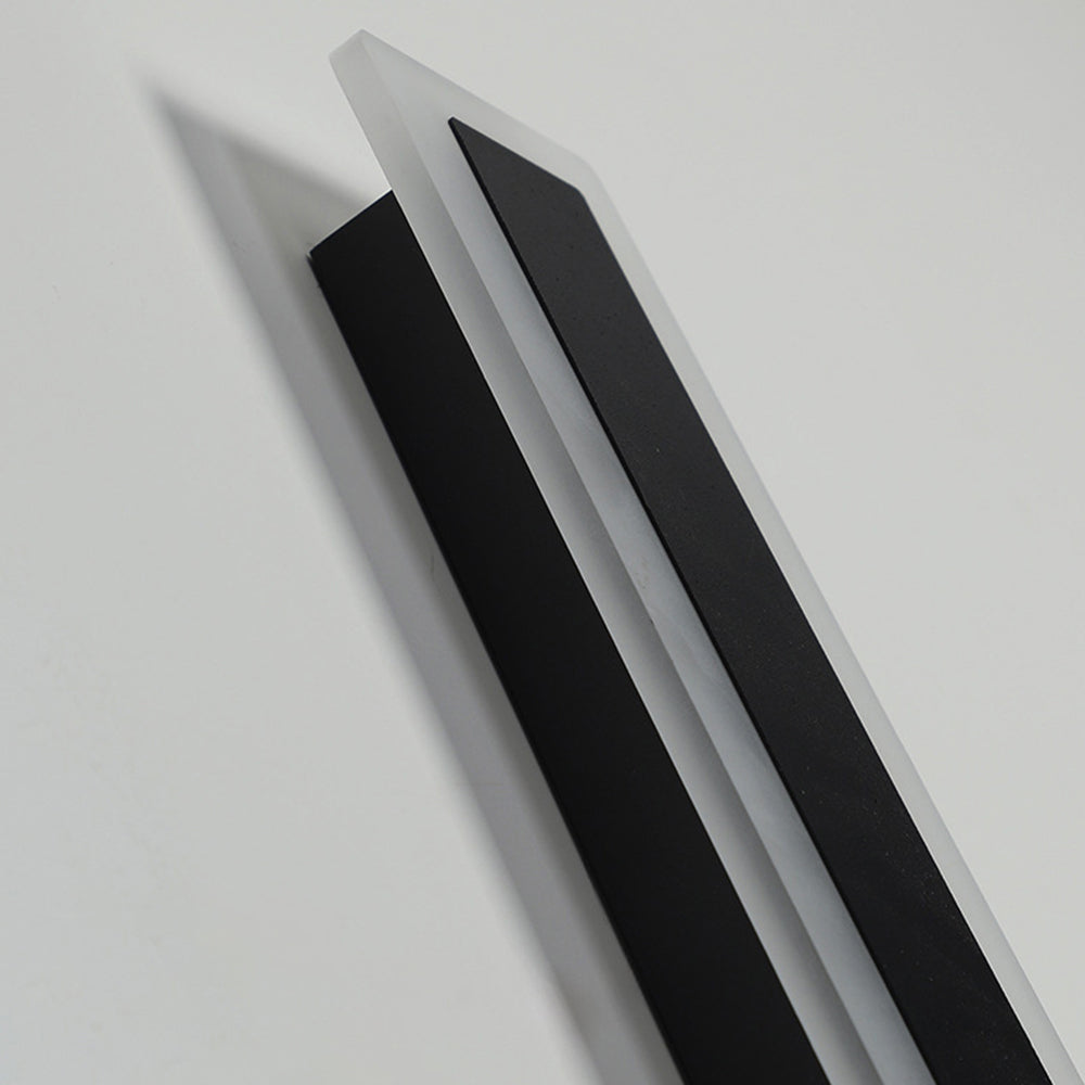 Schwarze moderne LED-Außenwandleuchte IP65