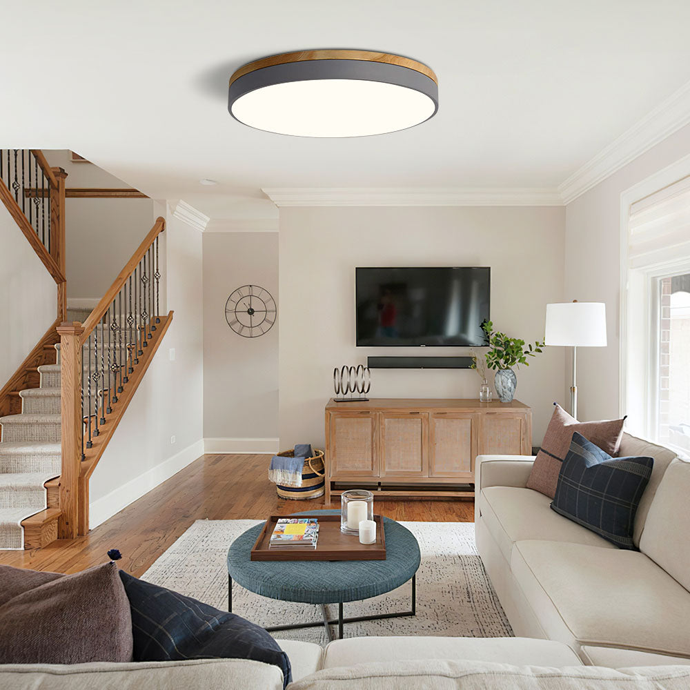 Moderne Wellen-Deckenleuchte mit LED