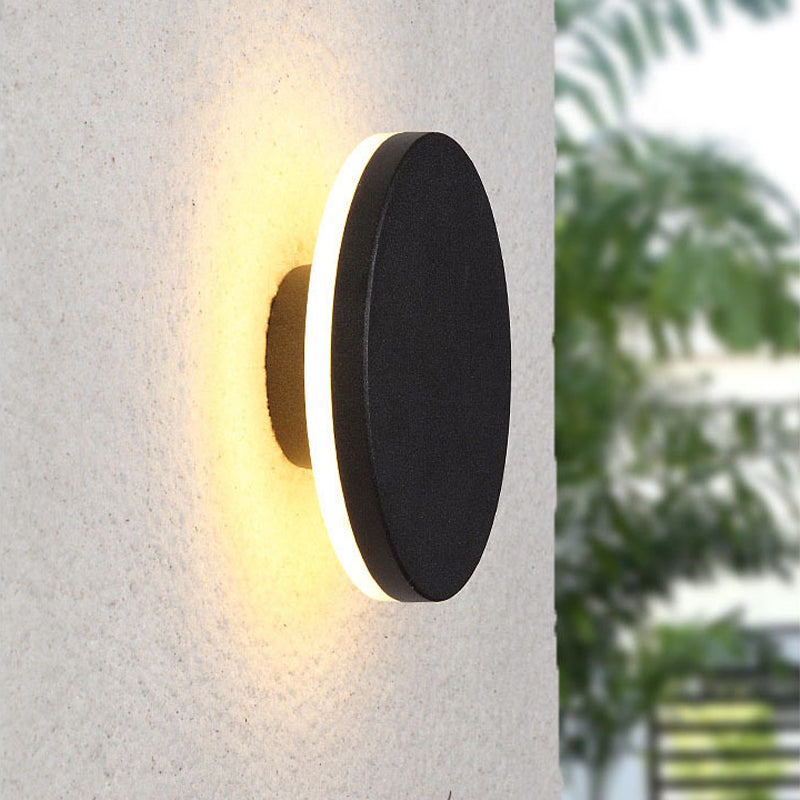 Moderne geometrische LED-Außenwandleuchte