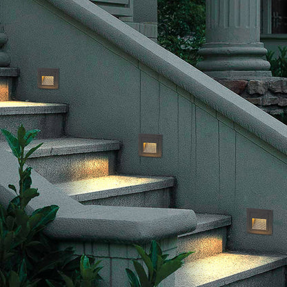 Moderne LED-Terrassen- und Stufenleuchte