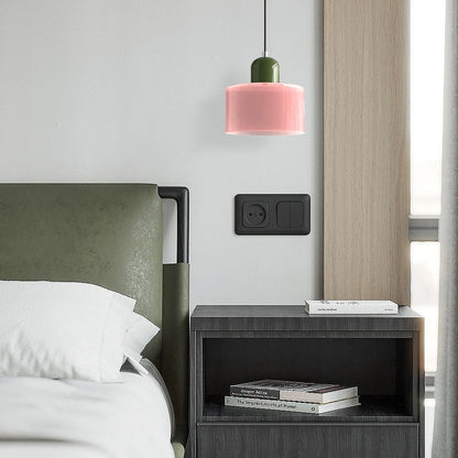 Schlanke Glas-Hängeleuchte