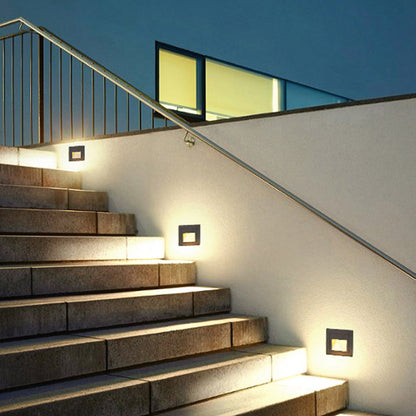 Moderne LED-Terrassen- und Stufenleuchte