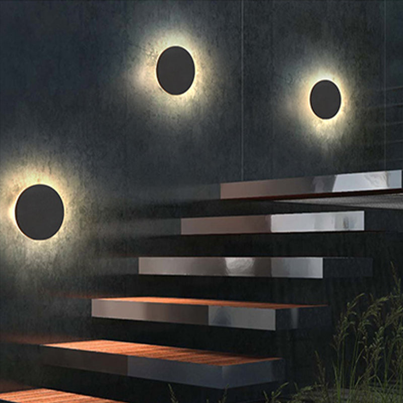 Moderne geometrische LED-Außenwandleuchte