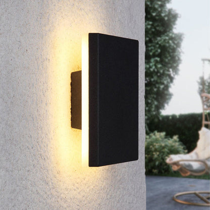 Moderne geometrische LED-Außenwandleuchte