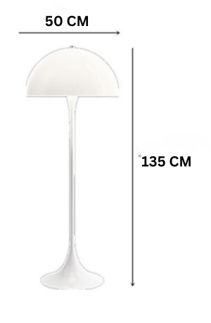 Moderne Pilz-Stehleuchte