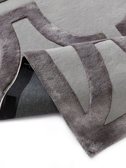 Cremefarbener Wollteppich Wohnzimmerdesign