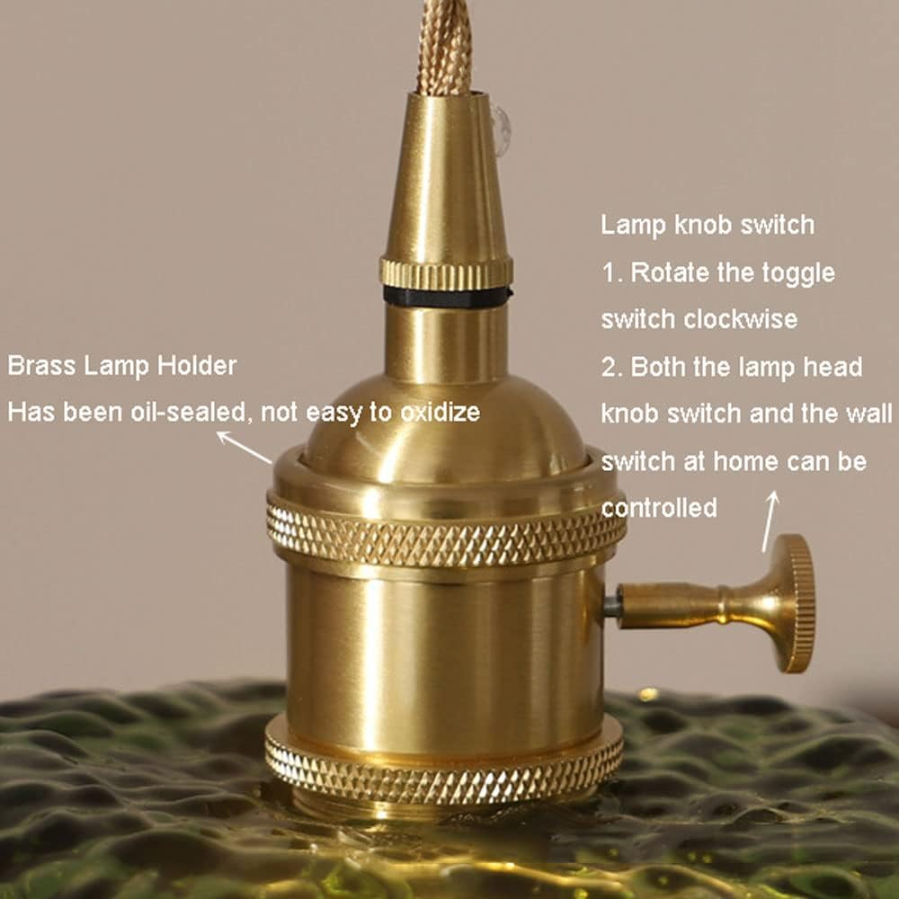 Retro-Blumen-Glas-Hängeleuchte